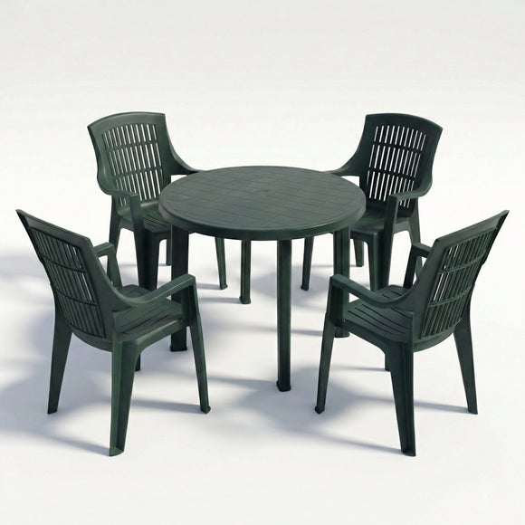 Trabella Athena Round Patio Table with 4 Bonnie Chairs, product image 2