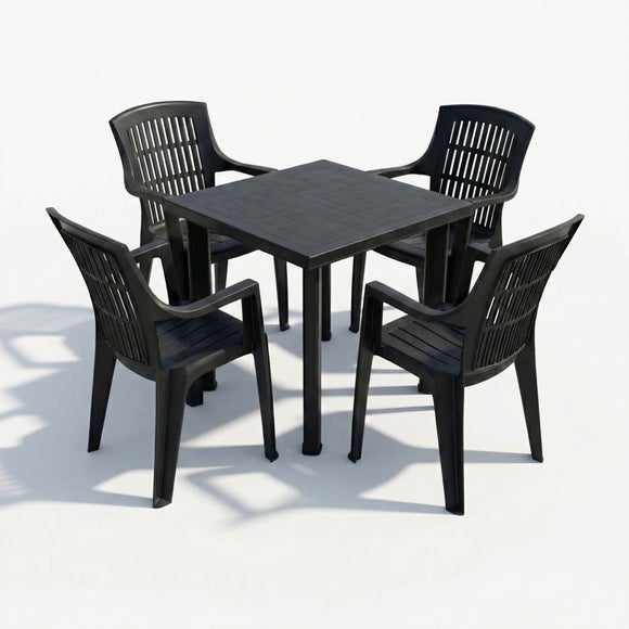 Trabella Alana Square Patio Table with 4 Bonnie Chairs, product image 2