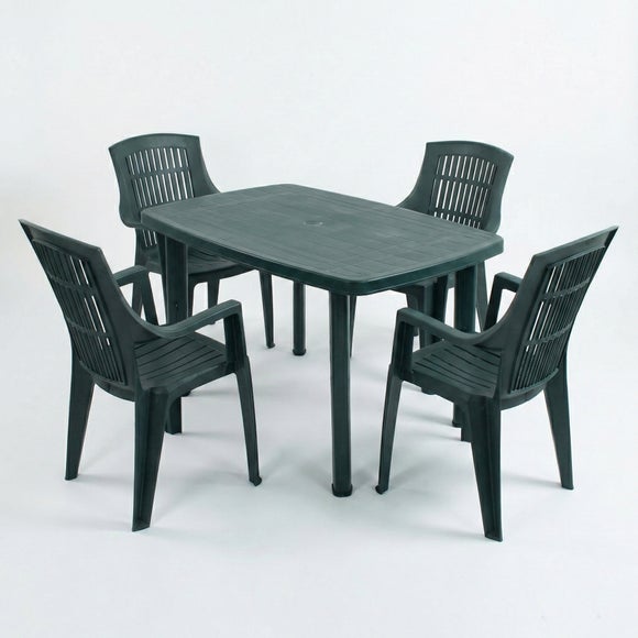 Trabella Aurora Rectangular Patio Table with 4 Bonnie Chairs, product image 7