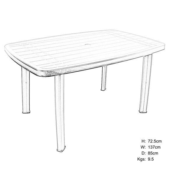 Trabella Aurora Rectangular Patio Table with 4 Bonnie Chairs, product image 8