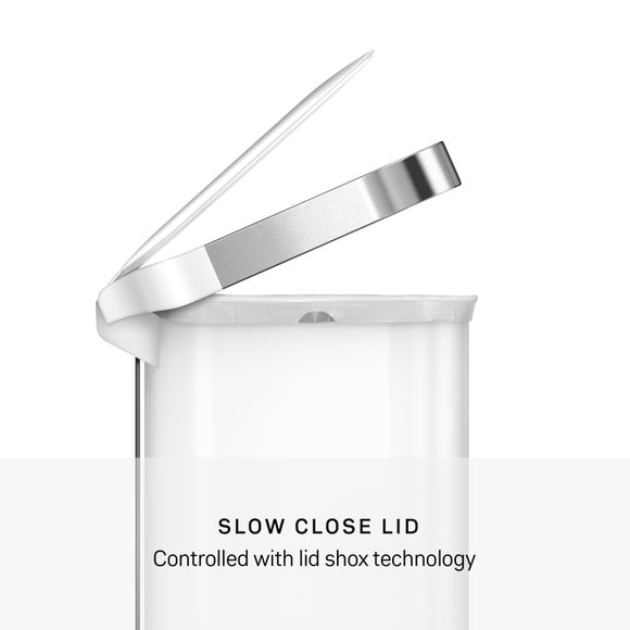 Simplehuman 45L Stainless Steel Slim Pedal Bin, product image 4