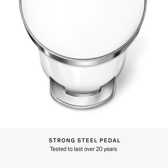 Simplehuman 45L Stainless Steel Slim Pedal Bin, product image 5