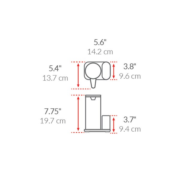 Simplehuman 414ml Rechargeable Liquid Sensor Pump With Caddy, product image 14