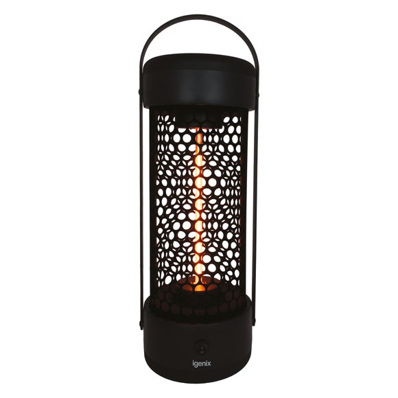 Igenix Pack of 2 Portable Patio Black Tower Heaters