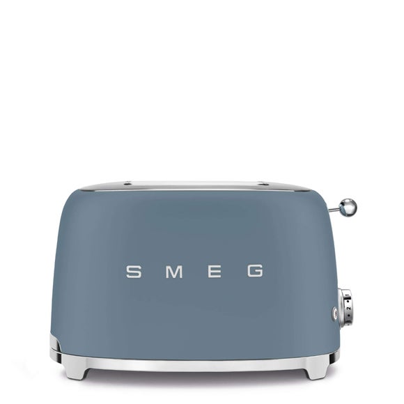 SMEG Two Slice Matte Storm Blue Toaster