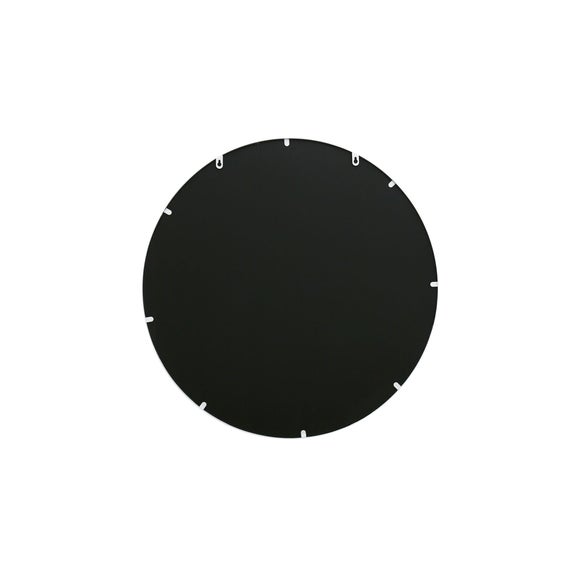 Typis Round White Floral Wall Mirror