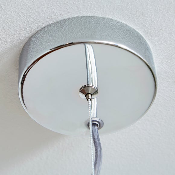 Curve Ribbed 5 Light Adjustable Pendant Light