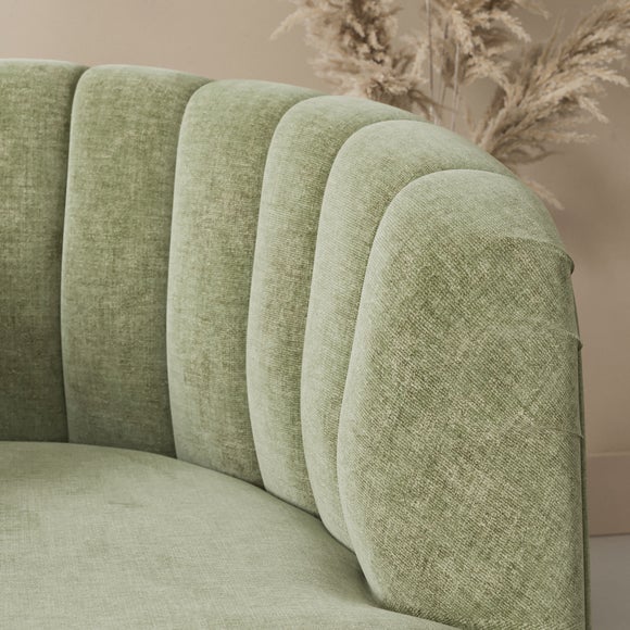 Elena Luxe Chenille Scalloped Swivel Chair, product image 19