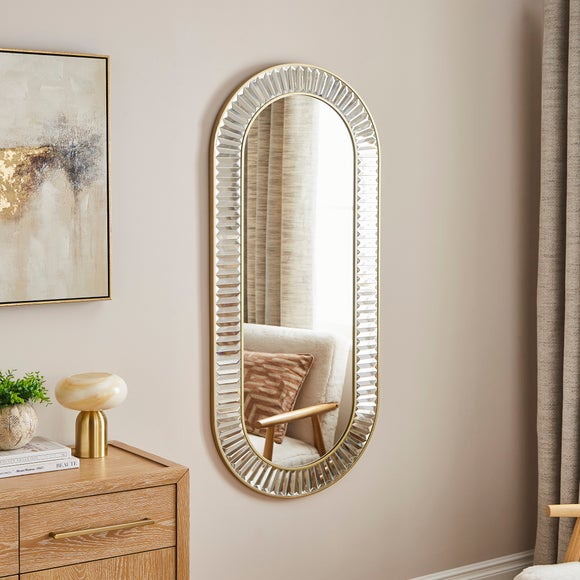 Audra Lozenge Full Length Wall Mirror