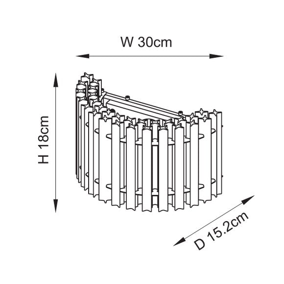 Vogue Diana 2 Light Wall Light