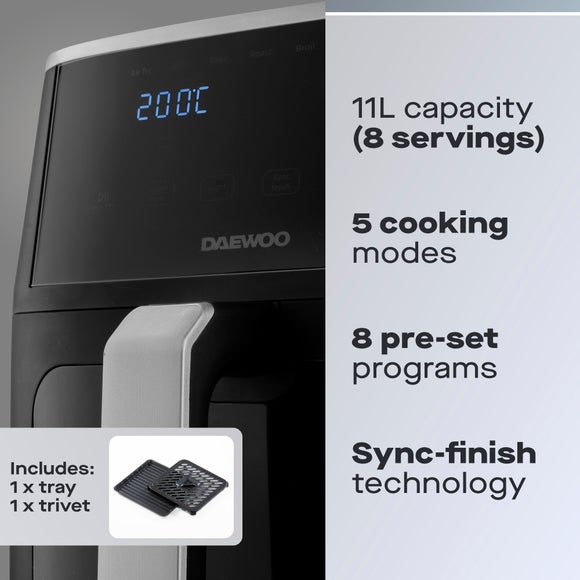 Daewoo 11L Split Air Fryer