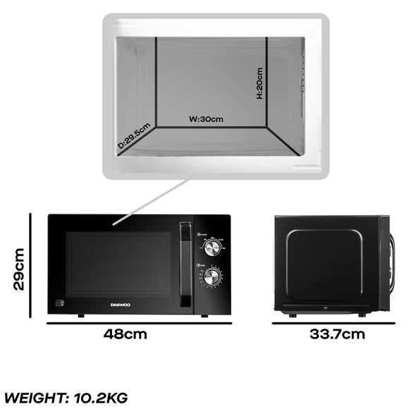 Daewoo 23L 800W Microwave