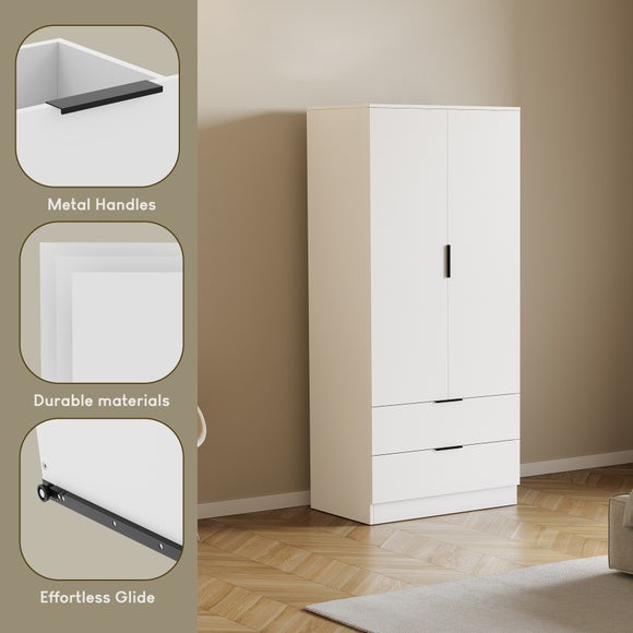 Hayes 2 Drawer Double Wardrobe, product image 10