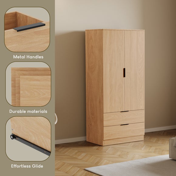 Hayes 2 Drawer Double Wardrobe, product image 17