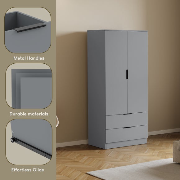 Hayes 2 Drawer Double Wardrobe, product image 24