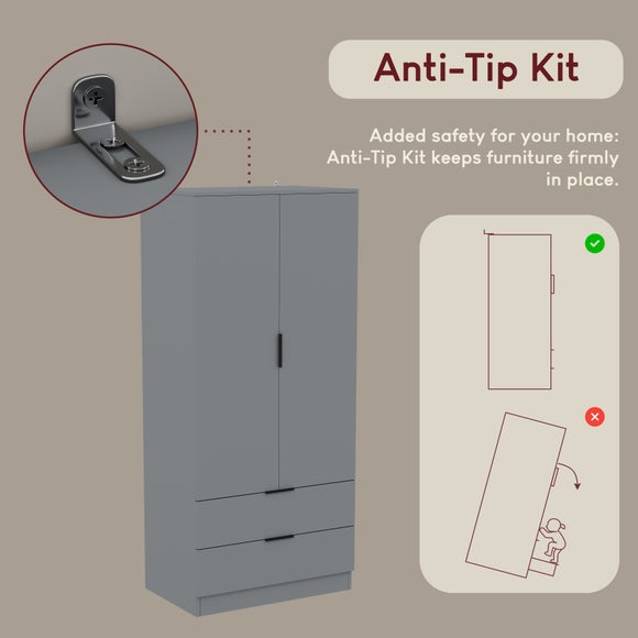 Hayes 2 Drawer Double Wardrobe, product image 26